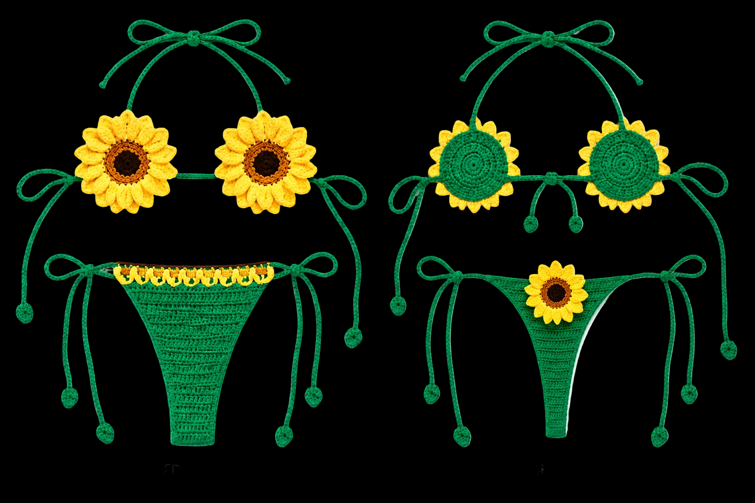 Sunflower Crochet Bikini