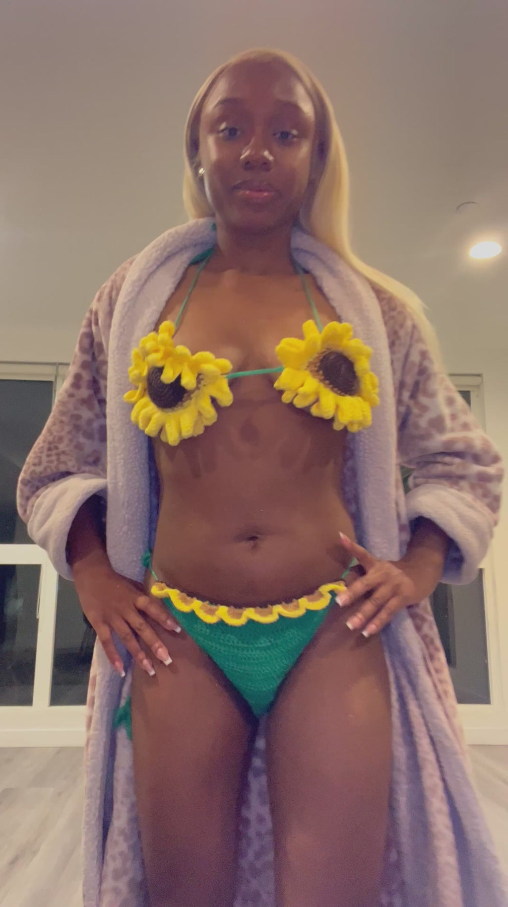 Sunflower Crochet Bikini