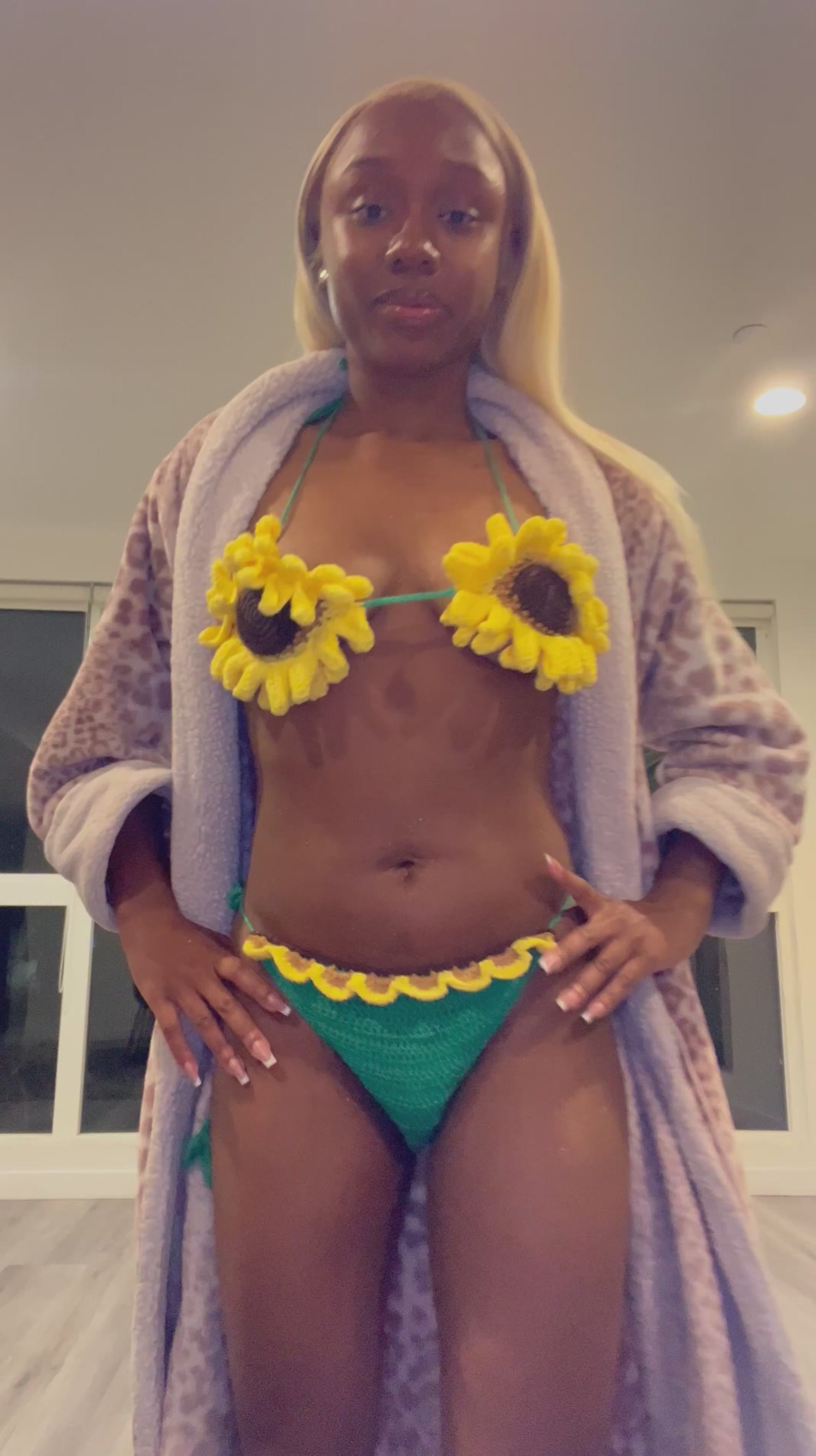 Sunflower Crochet Bikini